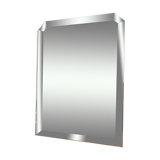 Mirror beveled 57 x 42cm