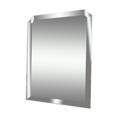 Mirror beveled 57 x 42cm