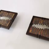 Paire d'appliques murales brutalistes de Ravi Sing pour Lightworks, années 1980