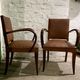 Vintage 1960s bridge chair pair