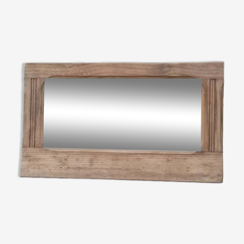 Entrance mirror Weathered air-gummed wood frame