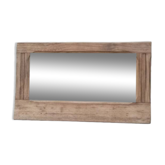 Entrance mirror Weathered air-gummed wood frame
