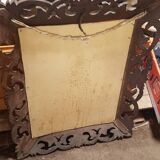 Mirror bevelled wooden frame - 93x75cm
