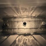 large ceiling lights or Murano glass wall sconces probably by Mazzega