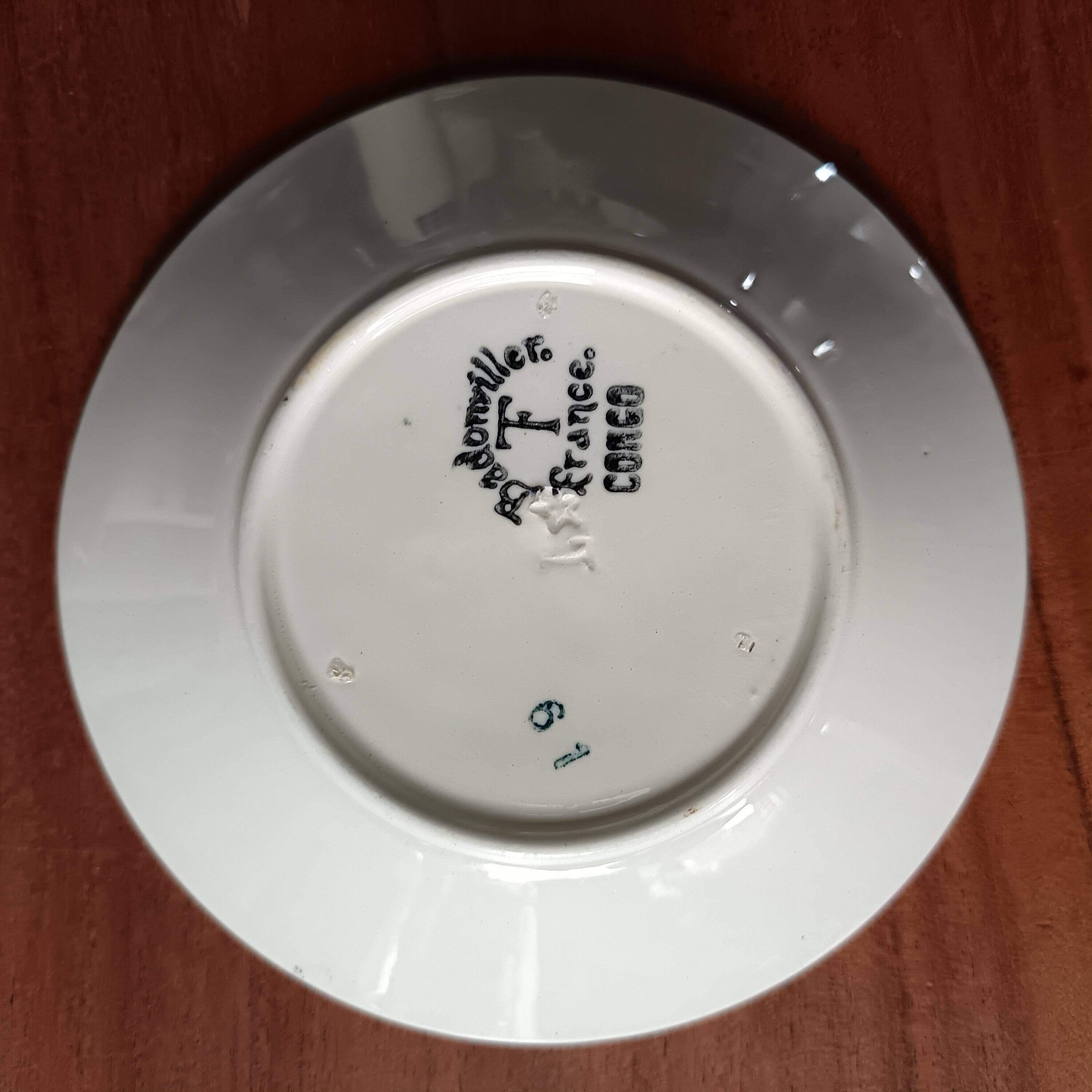 Rare! Complete Badonvillers vintage coffee set from the 1950s, Congo motif