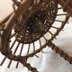 Cage shape wall lamp rattan material