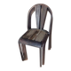 Lot de chaises bistrot vintages empilables