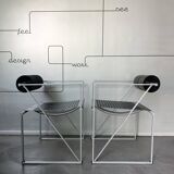 Pair of Seconda armchairs by Mario Botta for Alias, Postmodernism 1980s