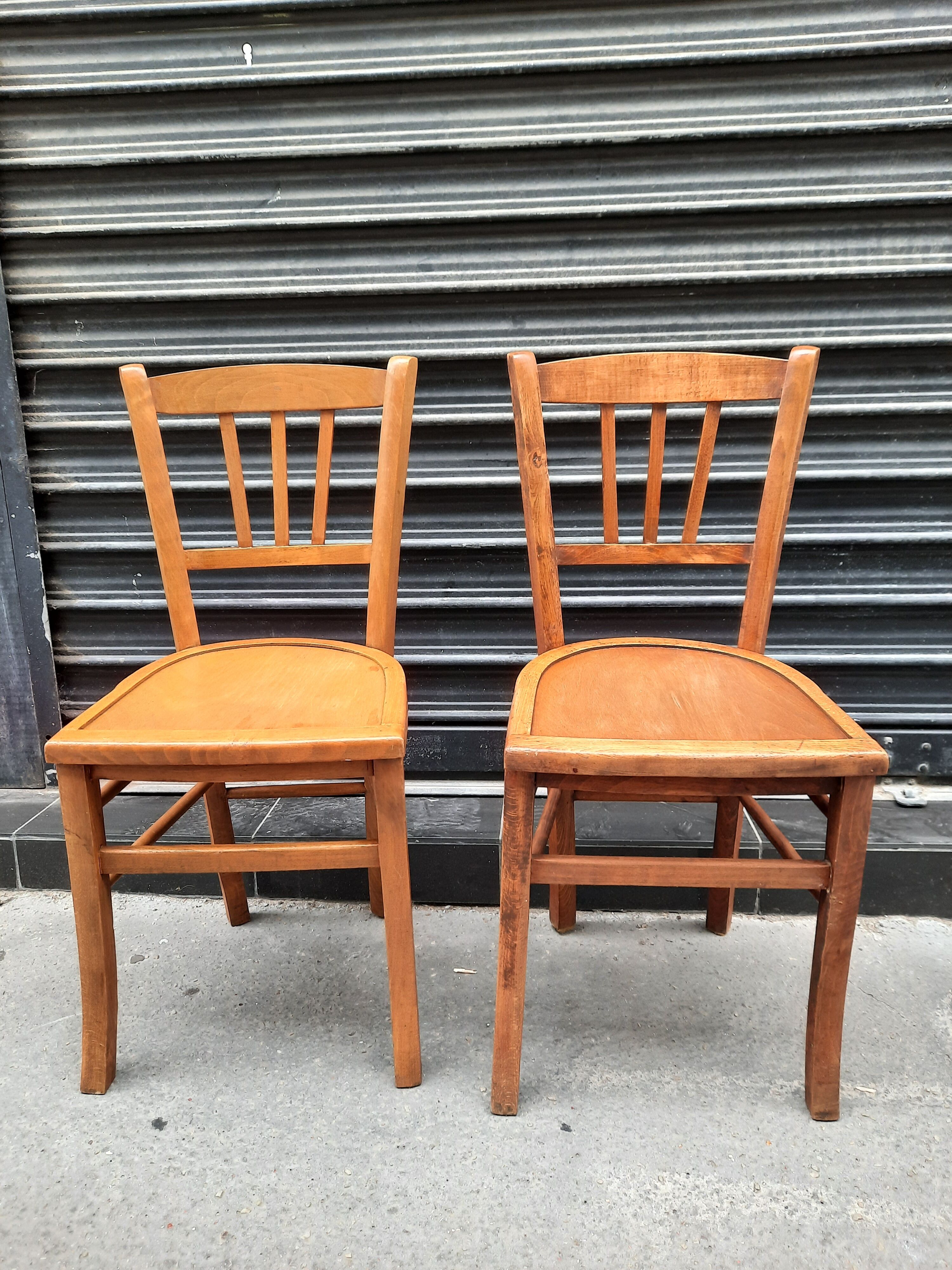 Pair of bistro chairs
