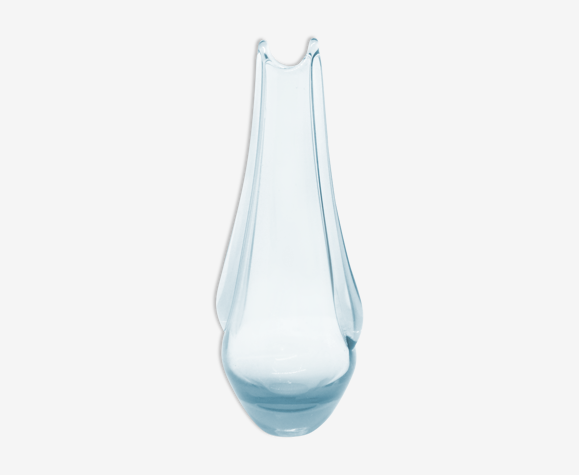 Vase en verre néodymium F. Zemek ŽELEZNY BROD années 1960.