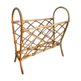 Rattan magazine holder