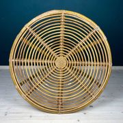 Vintage bamboo coffee table, Italy, 1960s