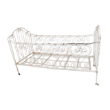 Bed, wrought iron bench