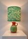 Kabellose Jasba Tischlampe - West German Pottery mit Fisch-Dekor | 41 cm