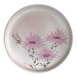 Ceramic plate with thistles by Marie-Madeleine Jolly 1950