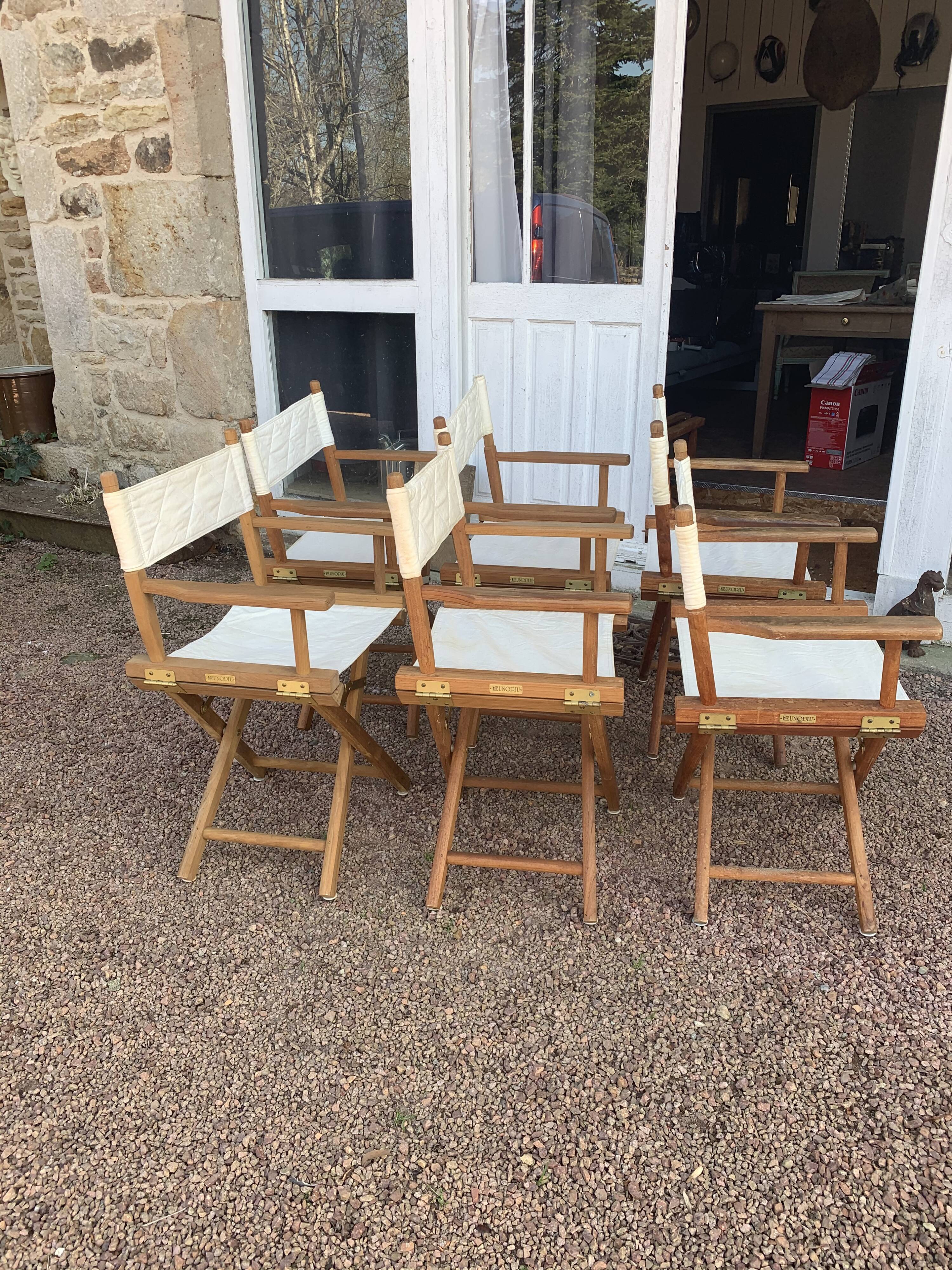 6 folding garden chairs