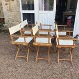 6 folding garden chairs