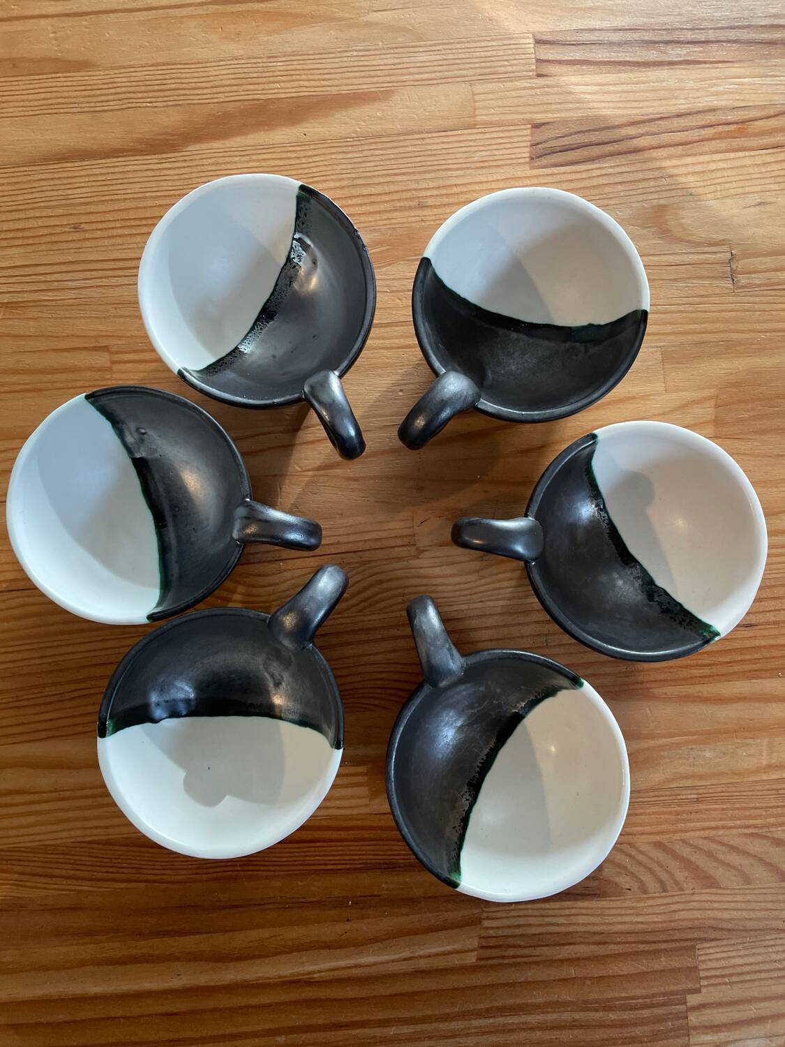 Set of 6 coffee/tea cups with sugar bowl - Vallauris