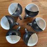 Set of 6 coffee/tea cups with sugar bowl - Vallauris