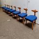 Guillerme chambron tripod chair 1950's, set of 8