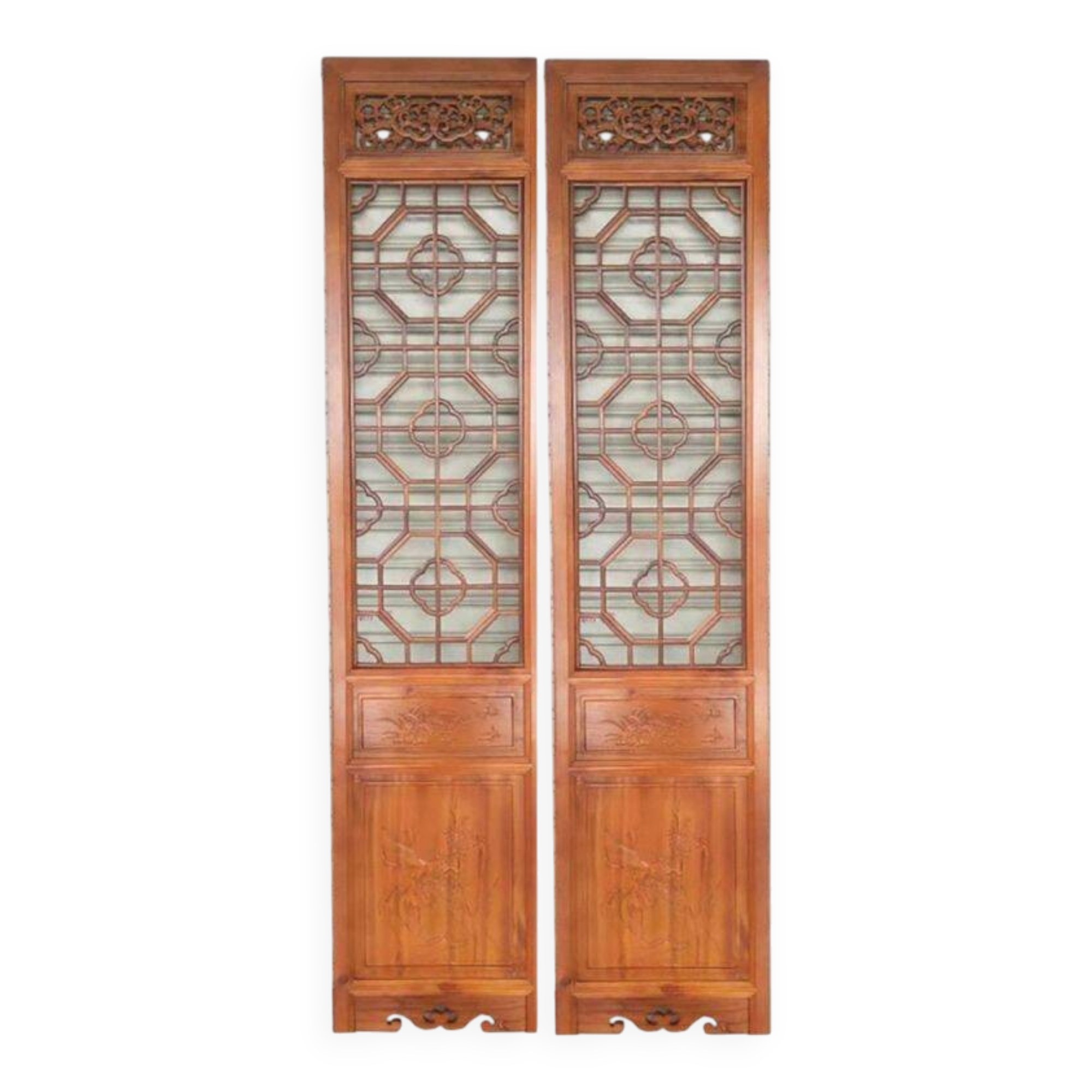 Lot de 2 panneaux vietnamiens