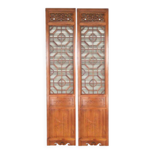 Lot de 2 panneaux vietnamiens