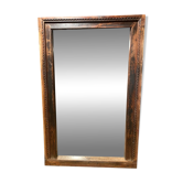 Mirror in old wooden frame