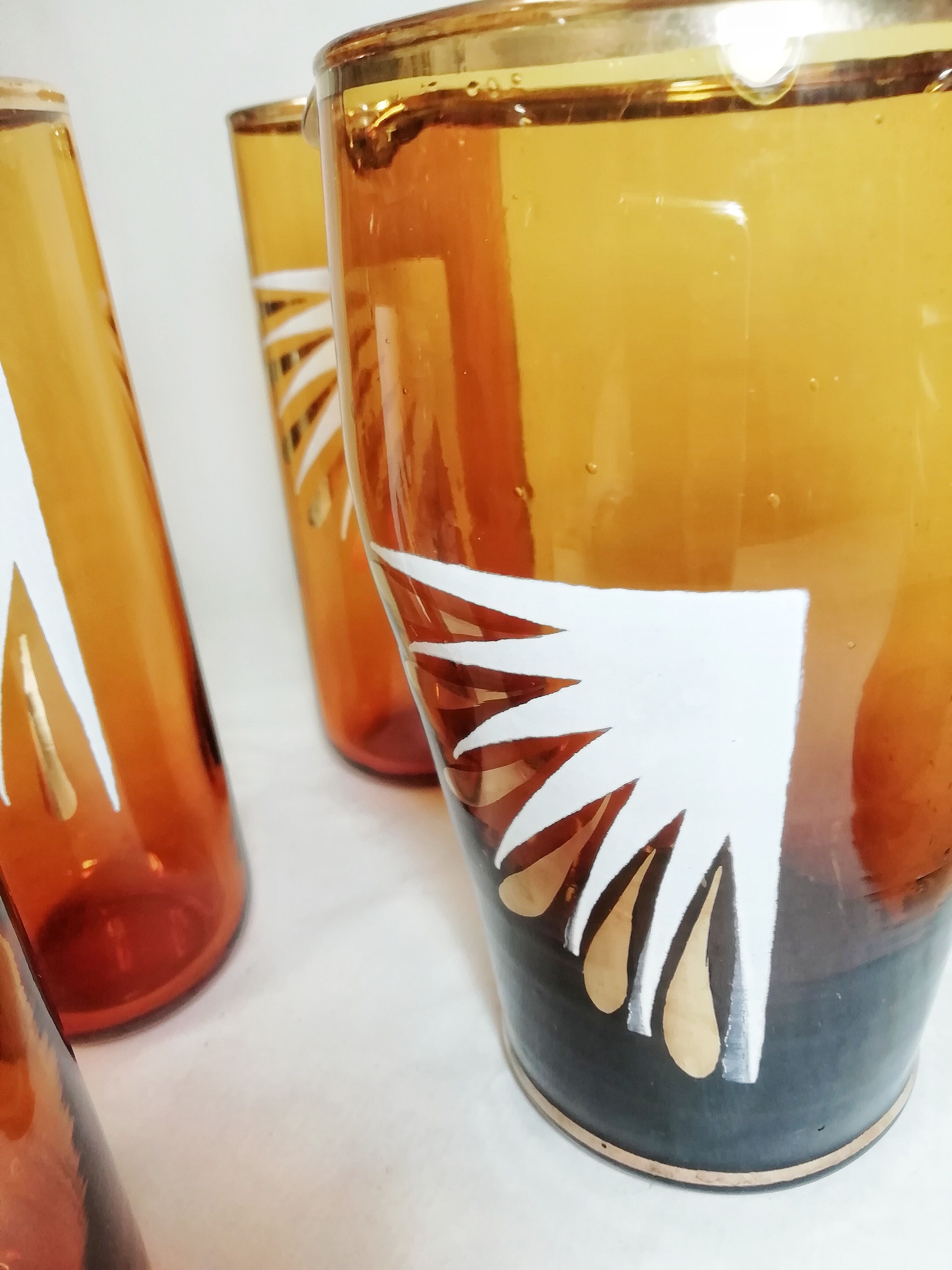 Jeu carafe et verres vintage