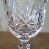 6 crystal wine glasses