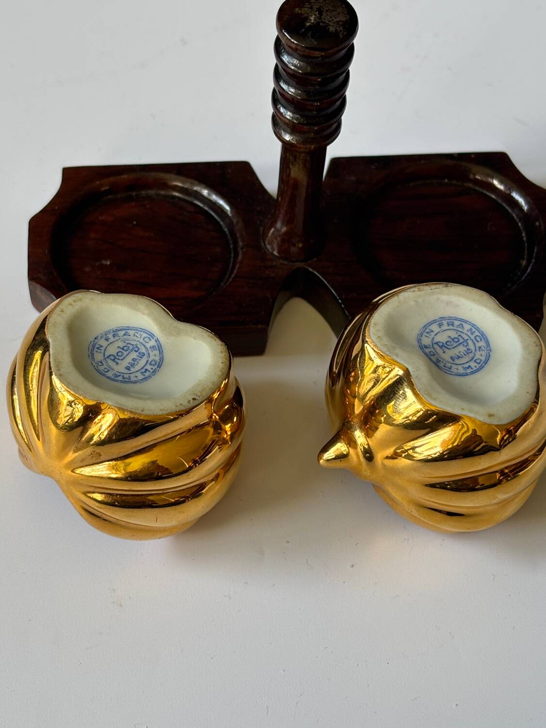 Robj Paris porcelain salt and pepper shakers, 1930