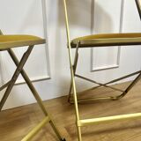 Pair of chaisor folding chairs