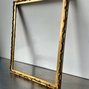 Antique art nouveau frame gilded wood measurements 25.5 cm x 19.5 cm