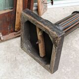 Napoleon 3 carved wooden column oak leaves