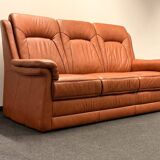 Leather  2-piece set-sofa and armchair from Elastoform