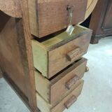 Vintage Oak Desk - René Gabriel Style - Design Reconstruction