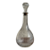 Vintage round-shaped glass carafe with cork stopper H27