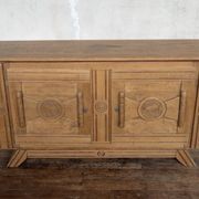 Antique carved oak sideboard – 180 x 48 x 100 cm