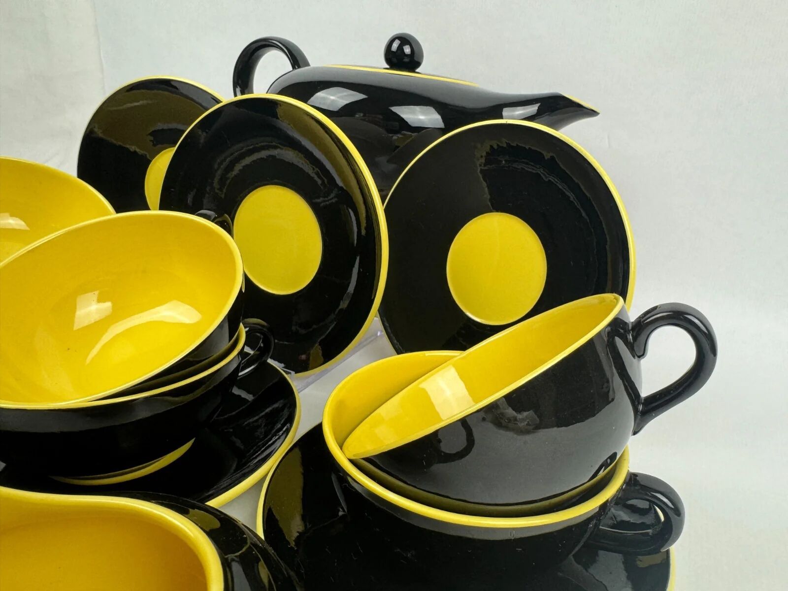 Tea service Villeroy & Boch, Mettlach, France-Sarre around 1950, Biarritz