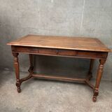 Louis Philippe style walnut desk / table