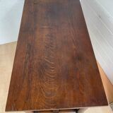 Rustic oak farmhouse table