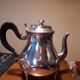 Vintage silver metal teapot
