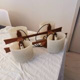 Pair of vintage Scandinavian pendant lights