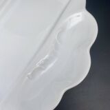 Compartmentalized plates in white Limoges porcelain