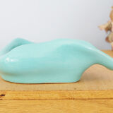 Vintage ashtray in earthenware, organic form