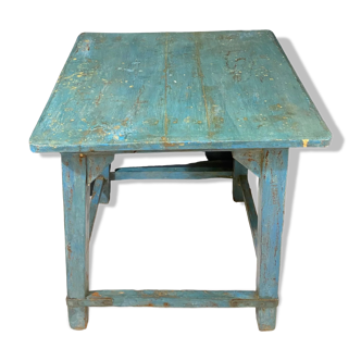 Table en bois bleu