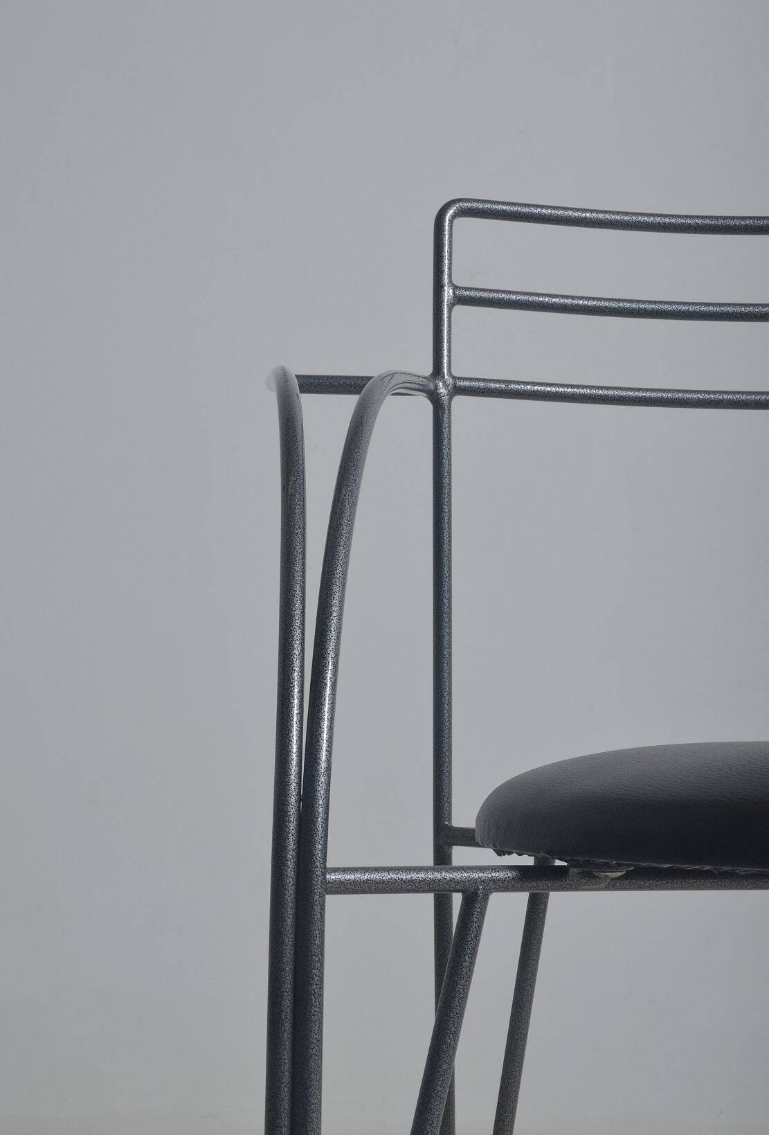 4 Chaises 'Lune d'Argent' dessinées par Pascal Mourgue pour Fermob, 1985