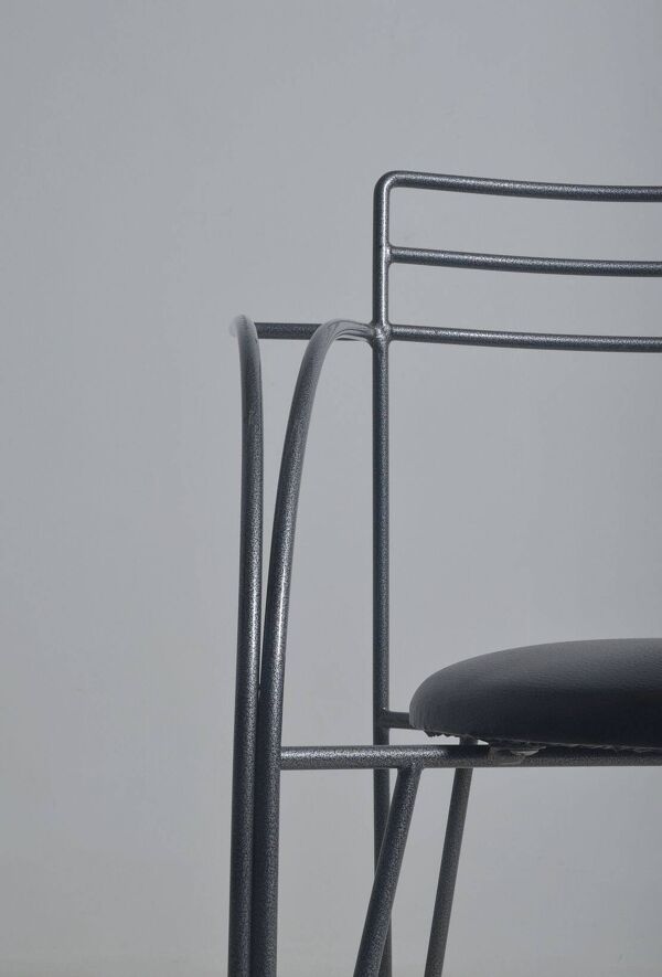 4 Chaises 'Lune d'Argent' dessinées par Pascal Mourgue pour Fermob, 1985