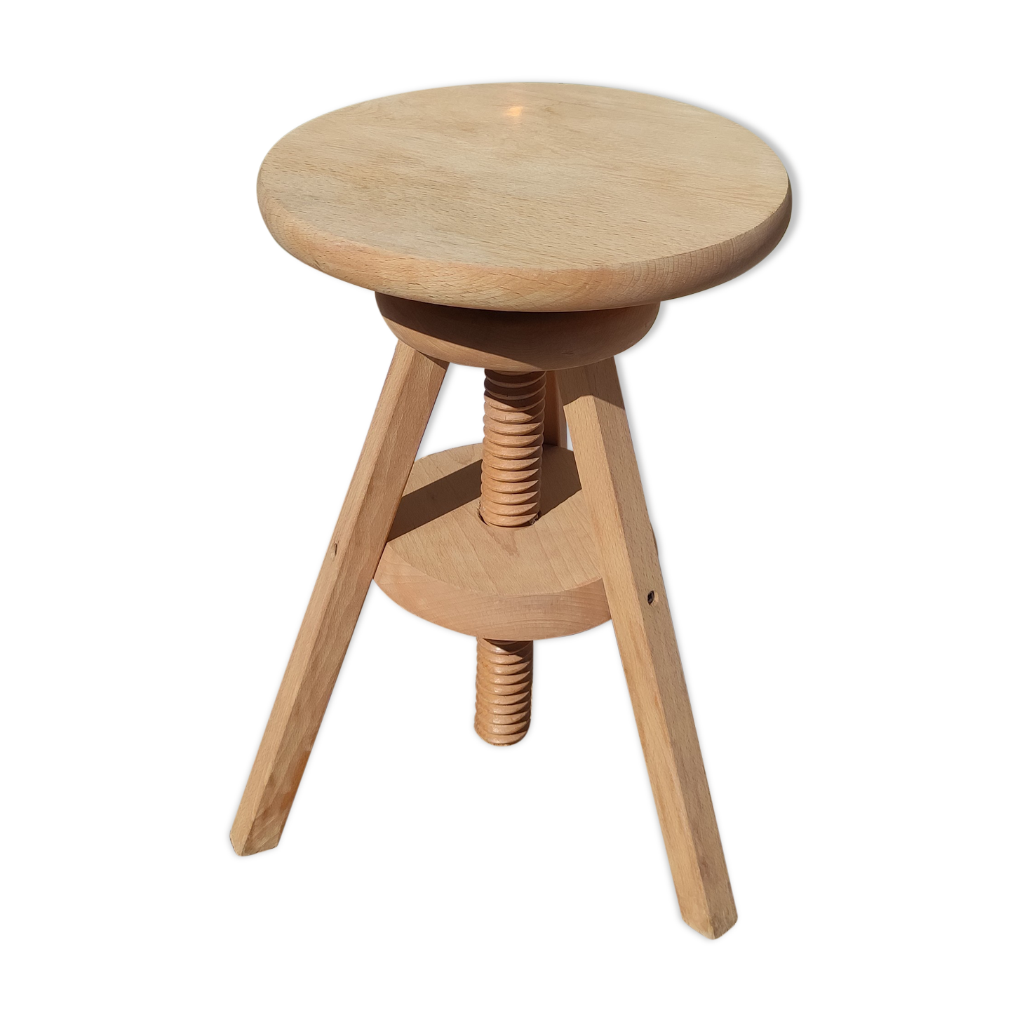 Vintage screw tripod watchmaker's stool