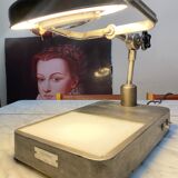 Vintage industrial magnifying lamp Jean Toulemonde 60s