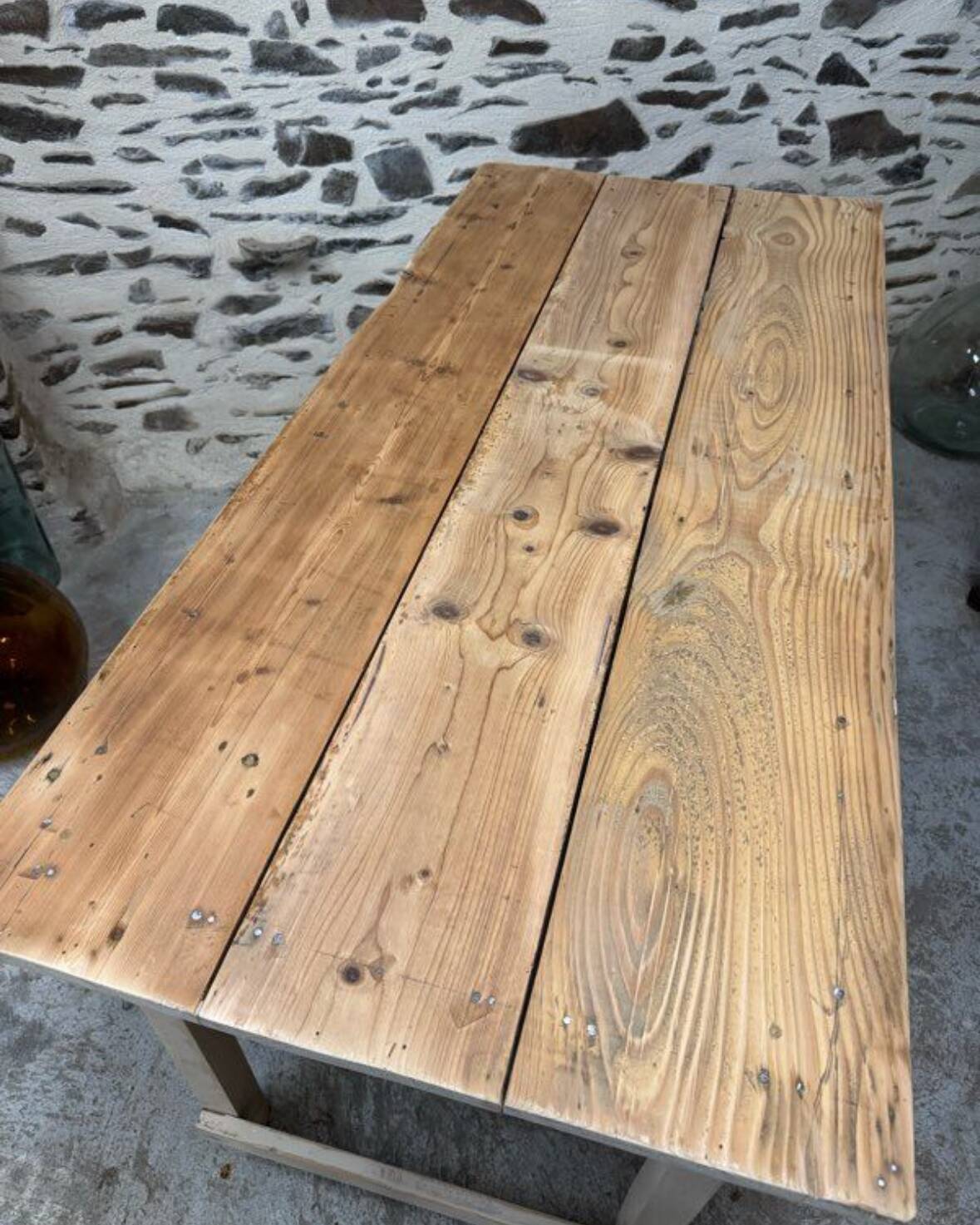 Rustic wooden table